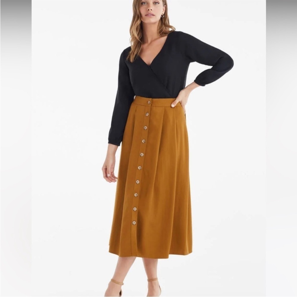 Vetta Capsule Blue Two Piece Midi Dress Convertible Skirt Set Size 0 XS NWT - Picture 14 of 16